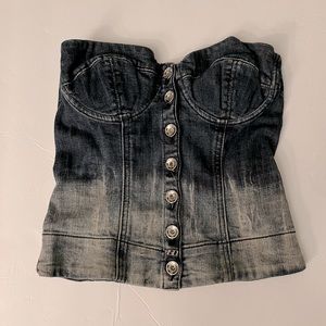 Miss Sixty stretch denim bustier